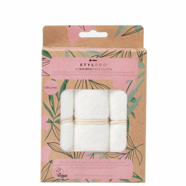 Bamboo Face Cloths Pack Of 3 Electricals & Tools