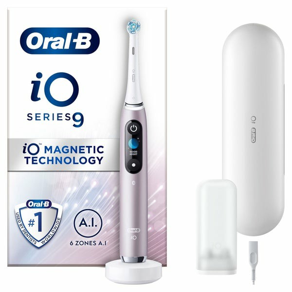 Io9 Rose Quartz Electric Toothbrush With Charging Travel Case Electric Toothbrushes & Flossers