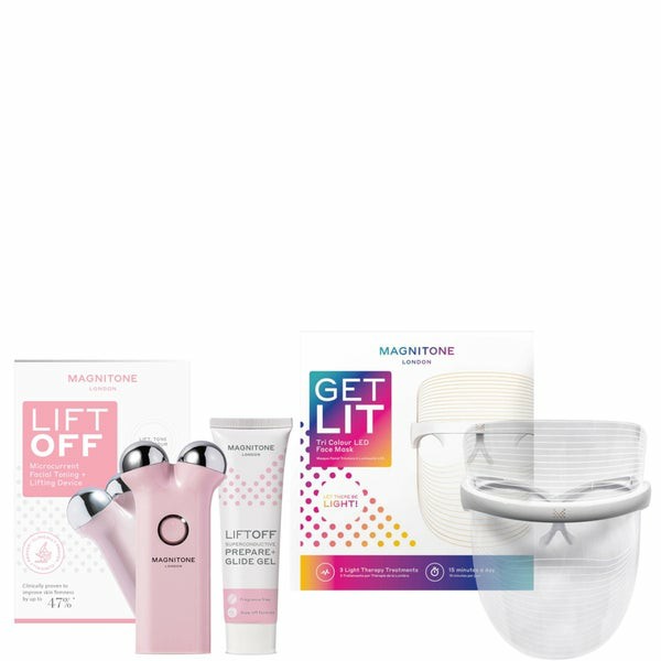 Liftoff Microcurrent And Getlit Led Face Mask Hero Bundle Electrical Facial Devices