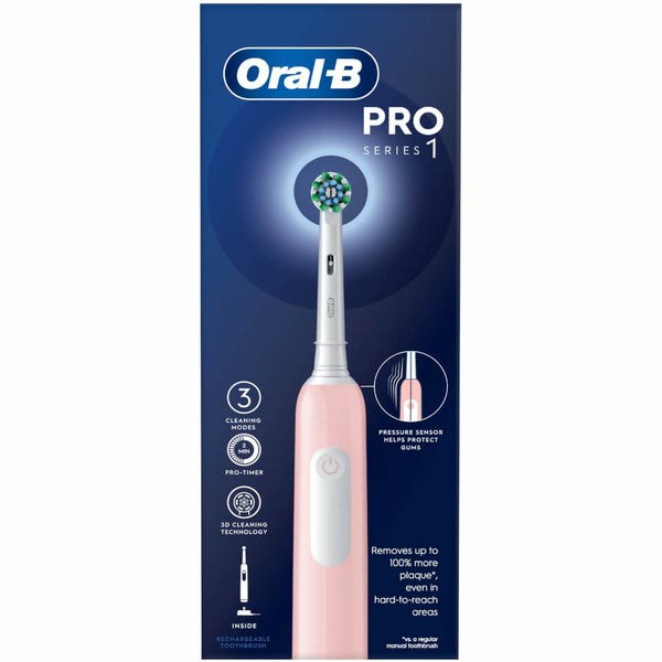 Pro Series 1 Cross Action Pink Electric Rechargeable Toothbrush Electric Toothbrushes & Flossers