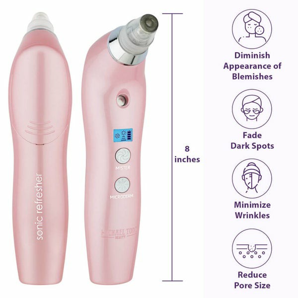 Sonic Refresher Wet/Dry Sonic Microdermabrasion And Pore Extraction System (Various Shades) Electrical Facial Devices