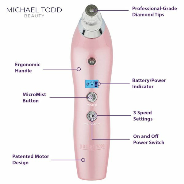 Sonic Refresher Wet/Dry Sonic Microdermabrasion And Pore Extraction System (Various Shades) Electrical Facial Devices